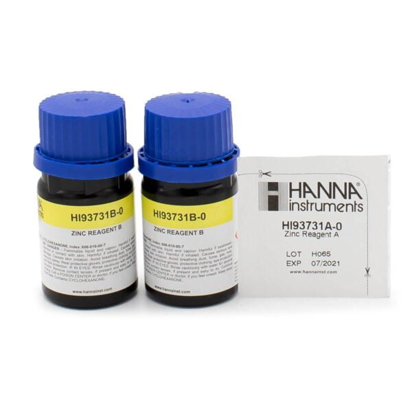 HI3854-100 Reactivos de repuesto para el kit químico de pruebas para cinc (100 pruebas)