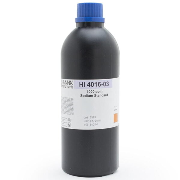 HI4016-03 Solución estándar para ISE de sodio de 1000 ppm