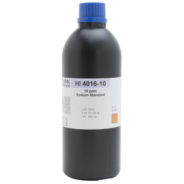 HI4016-10 Solución estándar para ISE de sodio de 10 ppm
