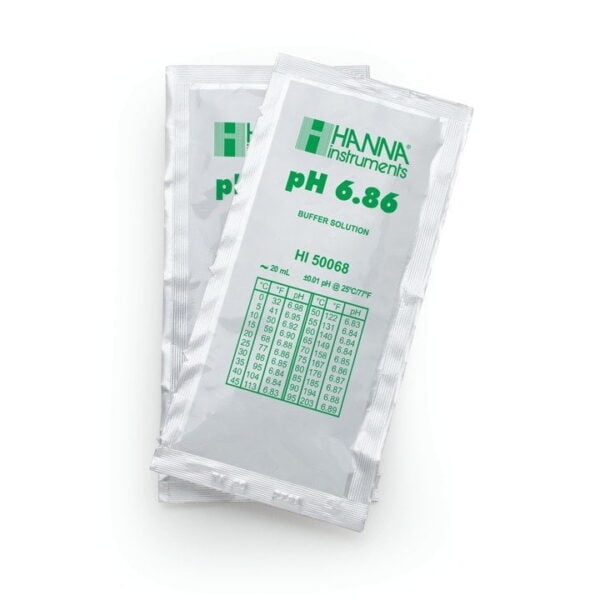 HI50068-02 Solución de calibración técnica de pH 6.86 (25 x 20 mL)