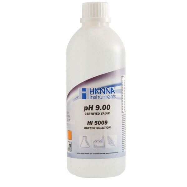 HI5009 Solución de calibración técnica de pH 9.00 (500 mL)
