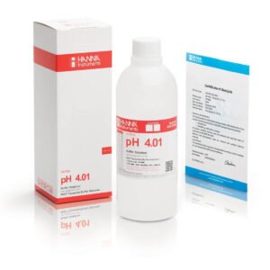 HI7004L/C Solución de calibración de pH 4.01 con certificado de análisis (500 mL)