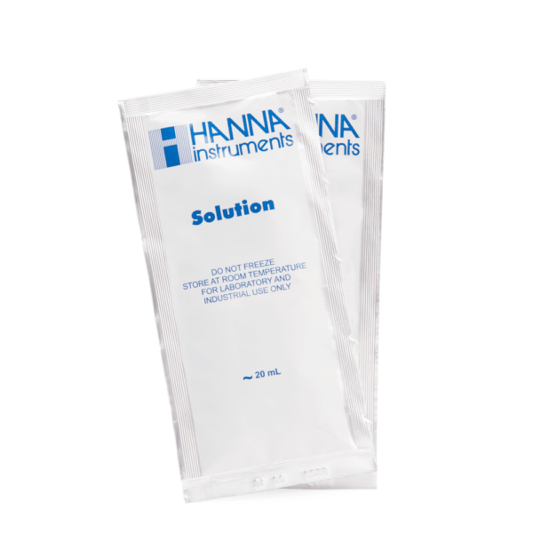 HI70442P Solución de calibración de TDS de 1500 mg/L (ppm) (25 pzas. x 20 mL)