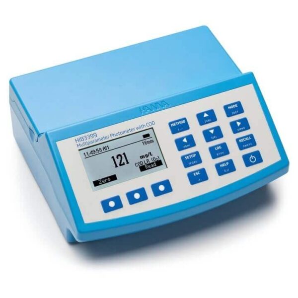 HI83399-01 Fotómetro multiparamétrico y medidor de pH para agua y aguas residuales (con DQO)