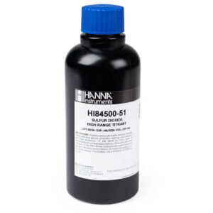 HI84500-51 Titulante de intervalo alto para minititulador de dióxido de azufre (230 mL)