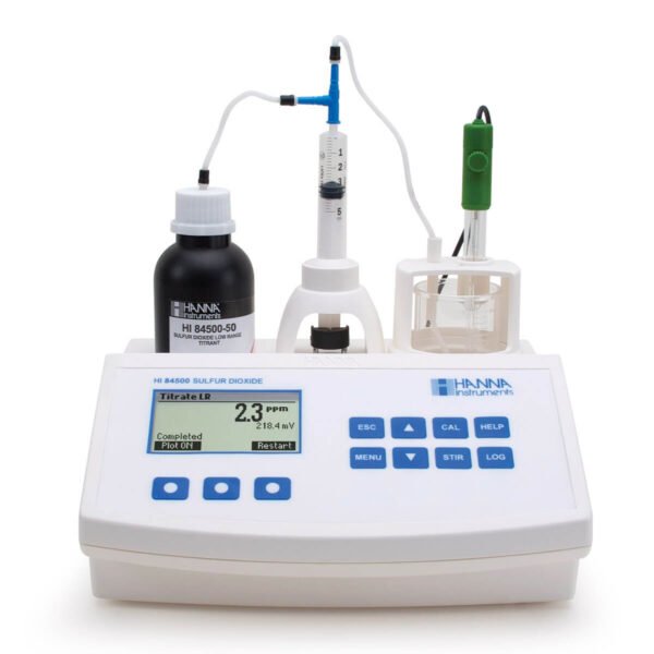 HI84500-02 Minititulador para la medición de dióxido de azufre en el vino (230V)